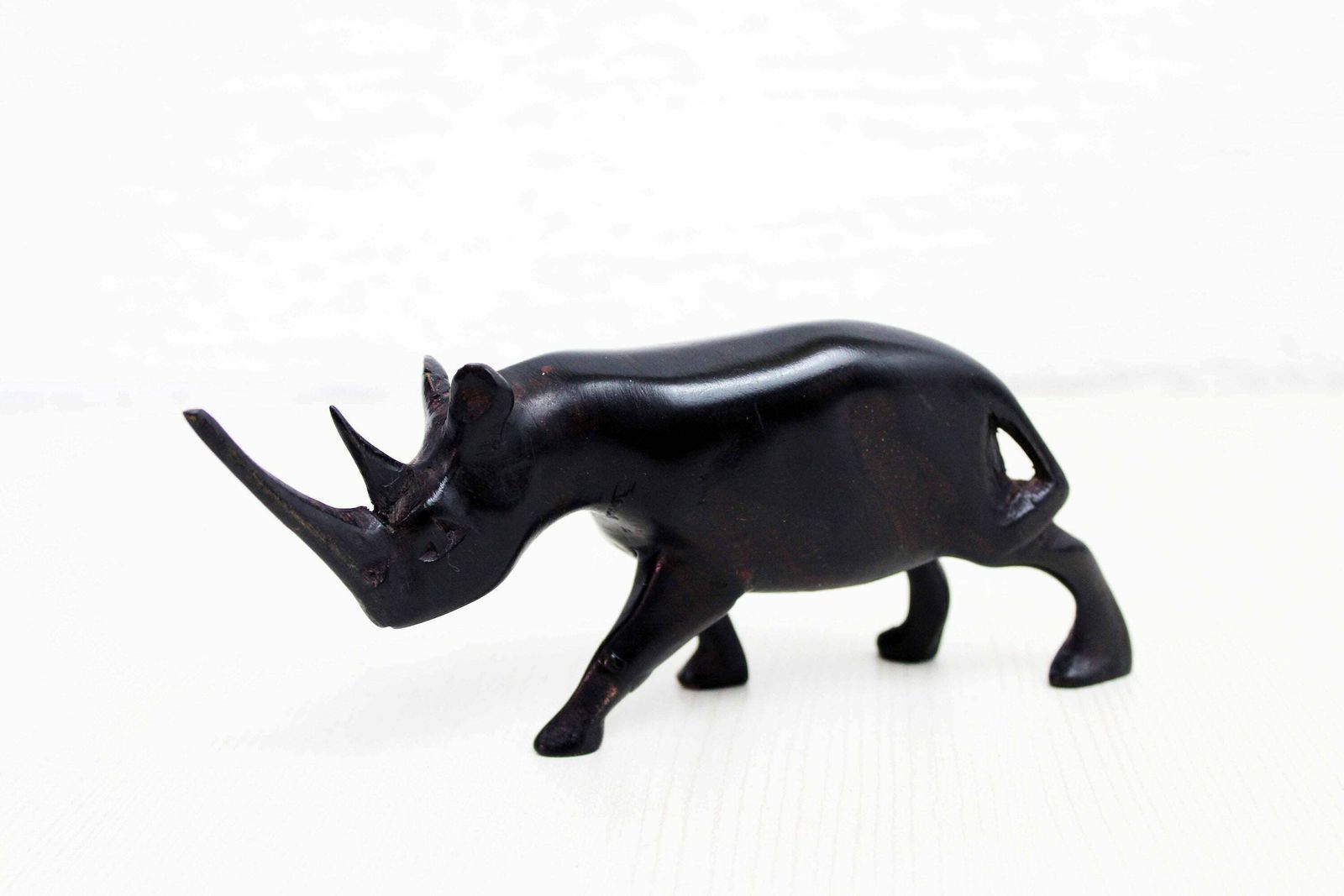 Rhino Wooden Figurine 1970, 1970s