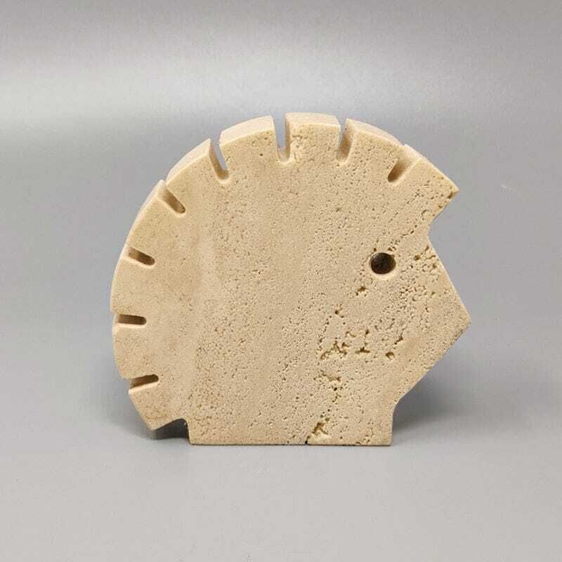 1970s Original Big Travertine Hedgehog Sculpture By Enzo Mari For F.Lli Mannelli photo furniture