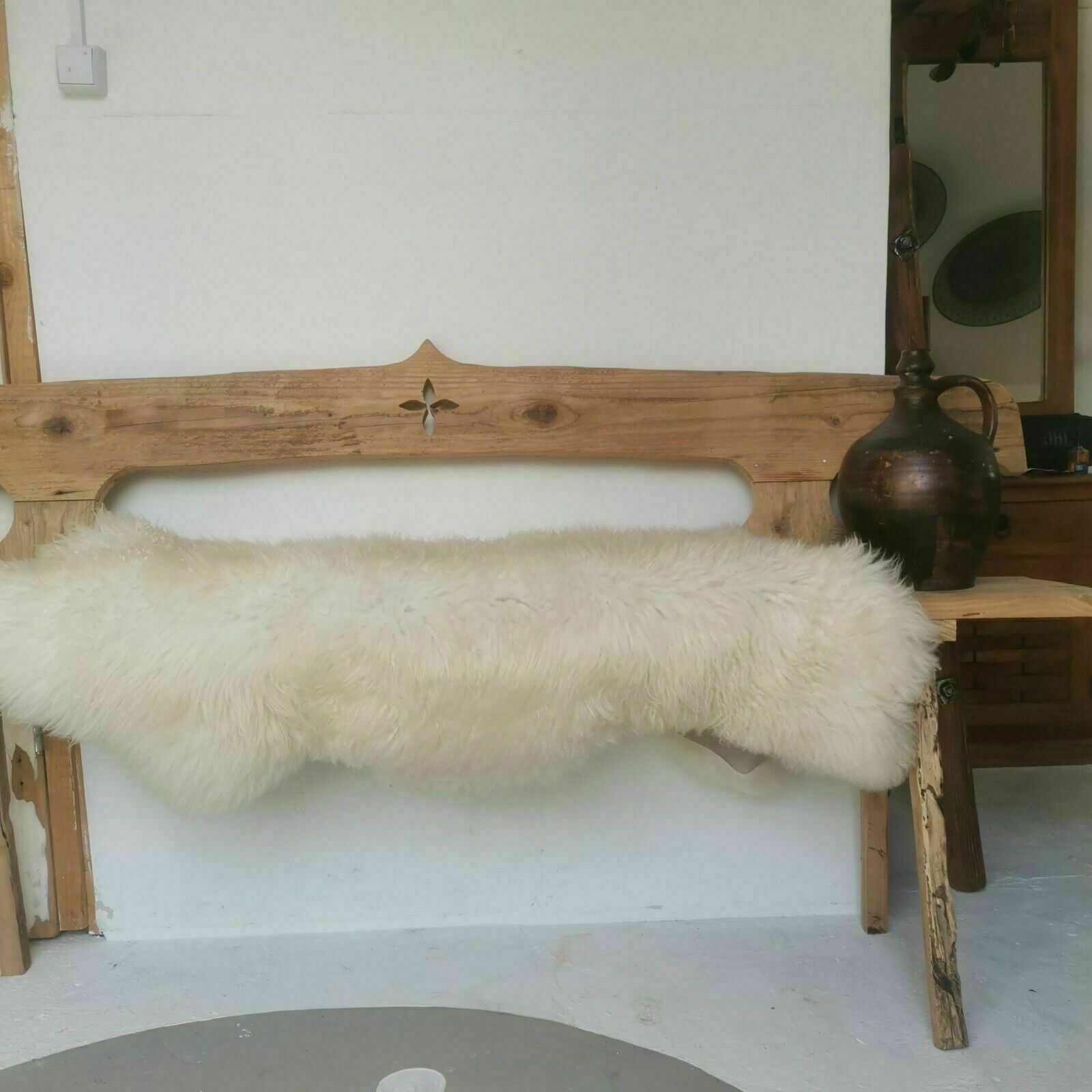 Vintage Bench Handcrafted Vintage Rustic Wooden Bench Seat Side Table Reclaimed photo vintage