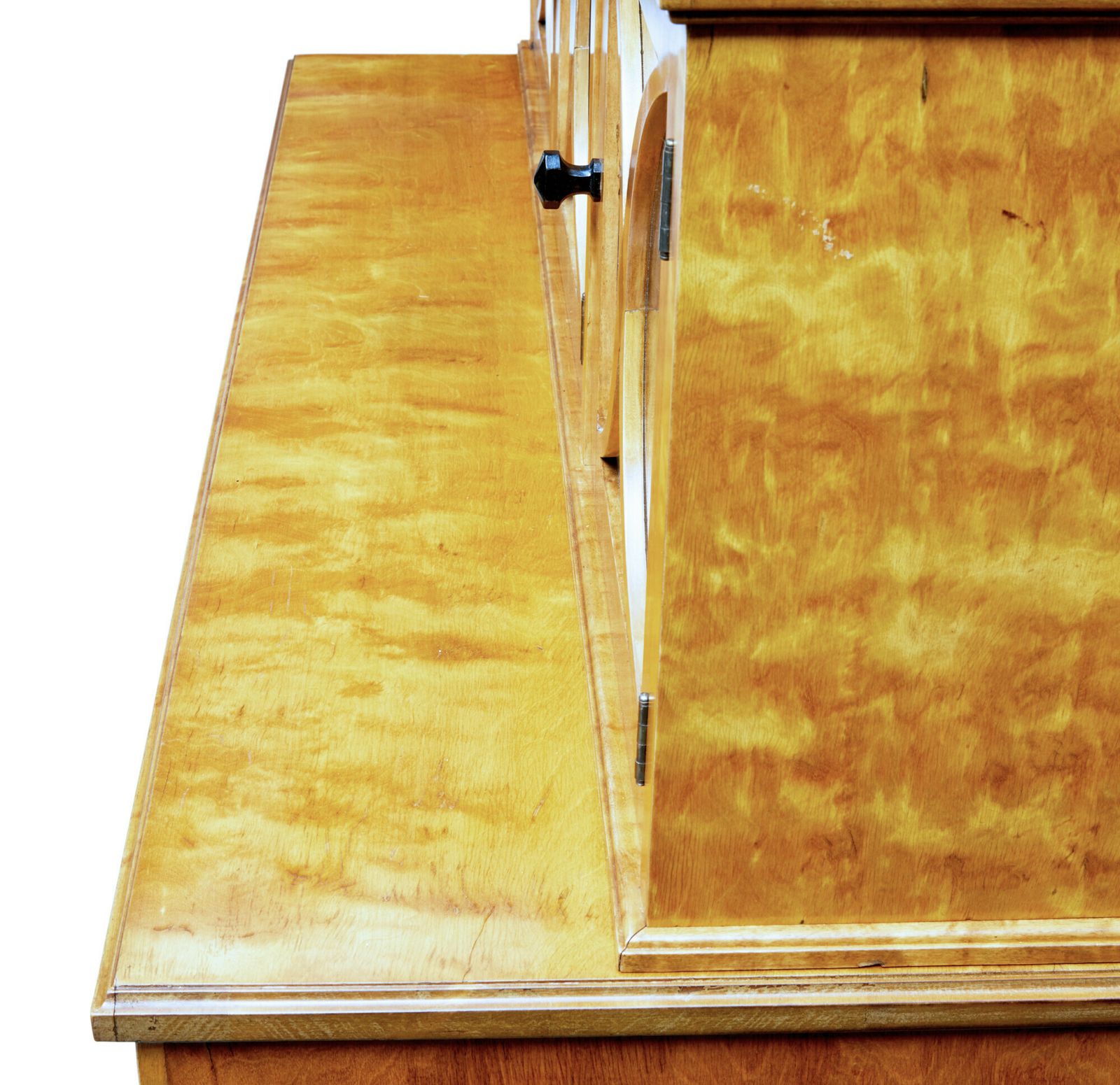 Late 19th Century Swedish Birch Art Nouveau Cabinet On Chest photo for sale