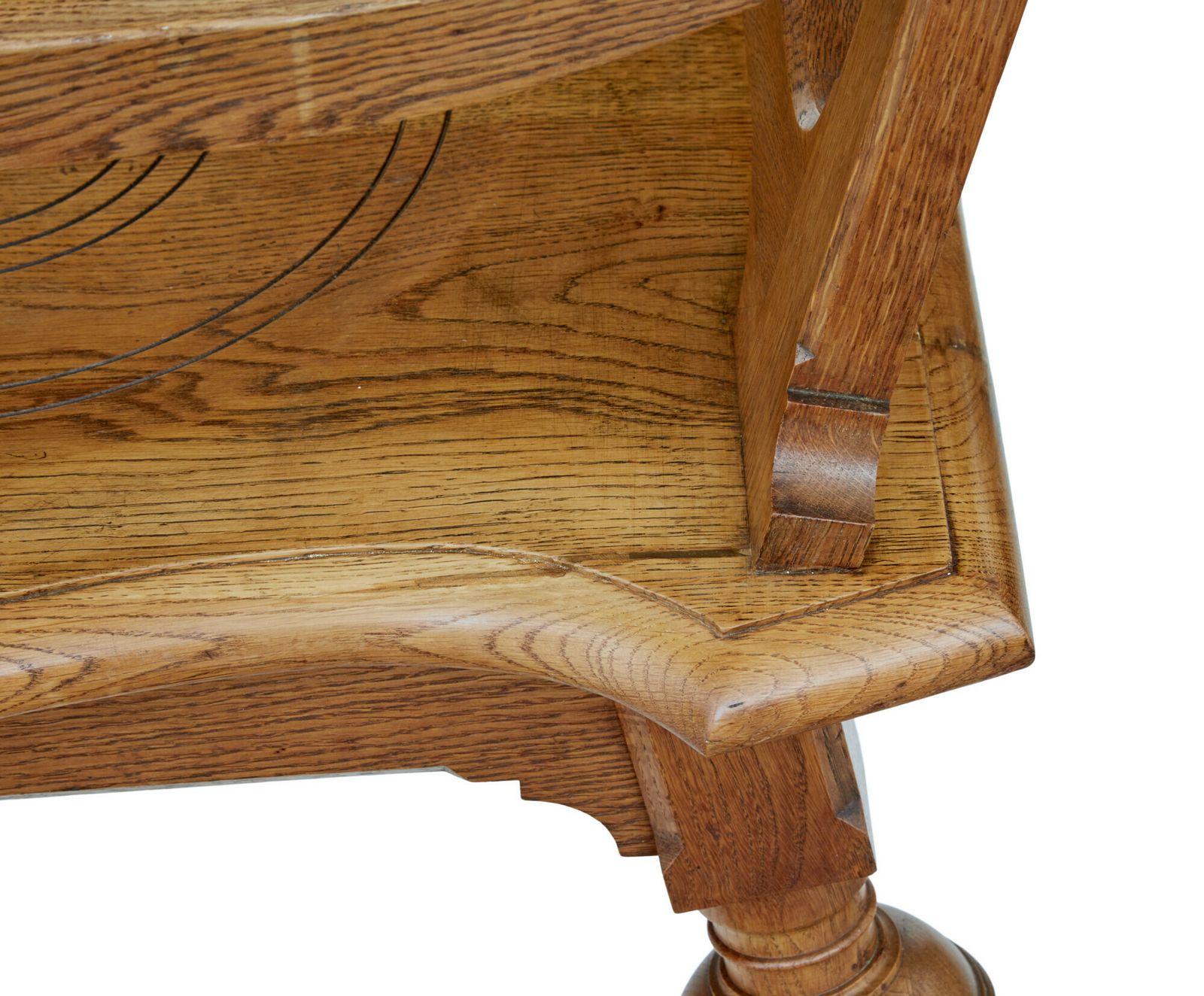 Late 19th Century Carved Oak Arts And Crafts Armchair photo furniture