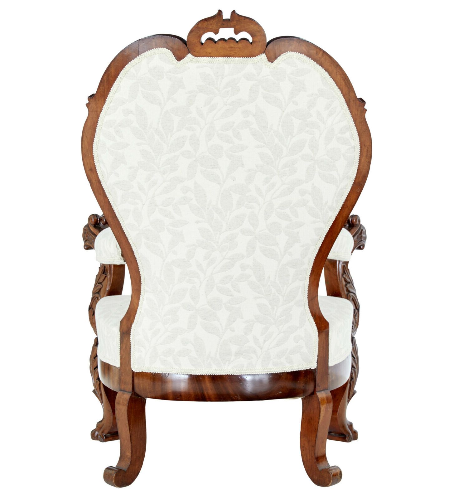 Mid 19th Century Carved Walnut Armchair photo furniture