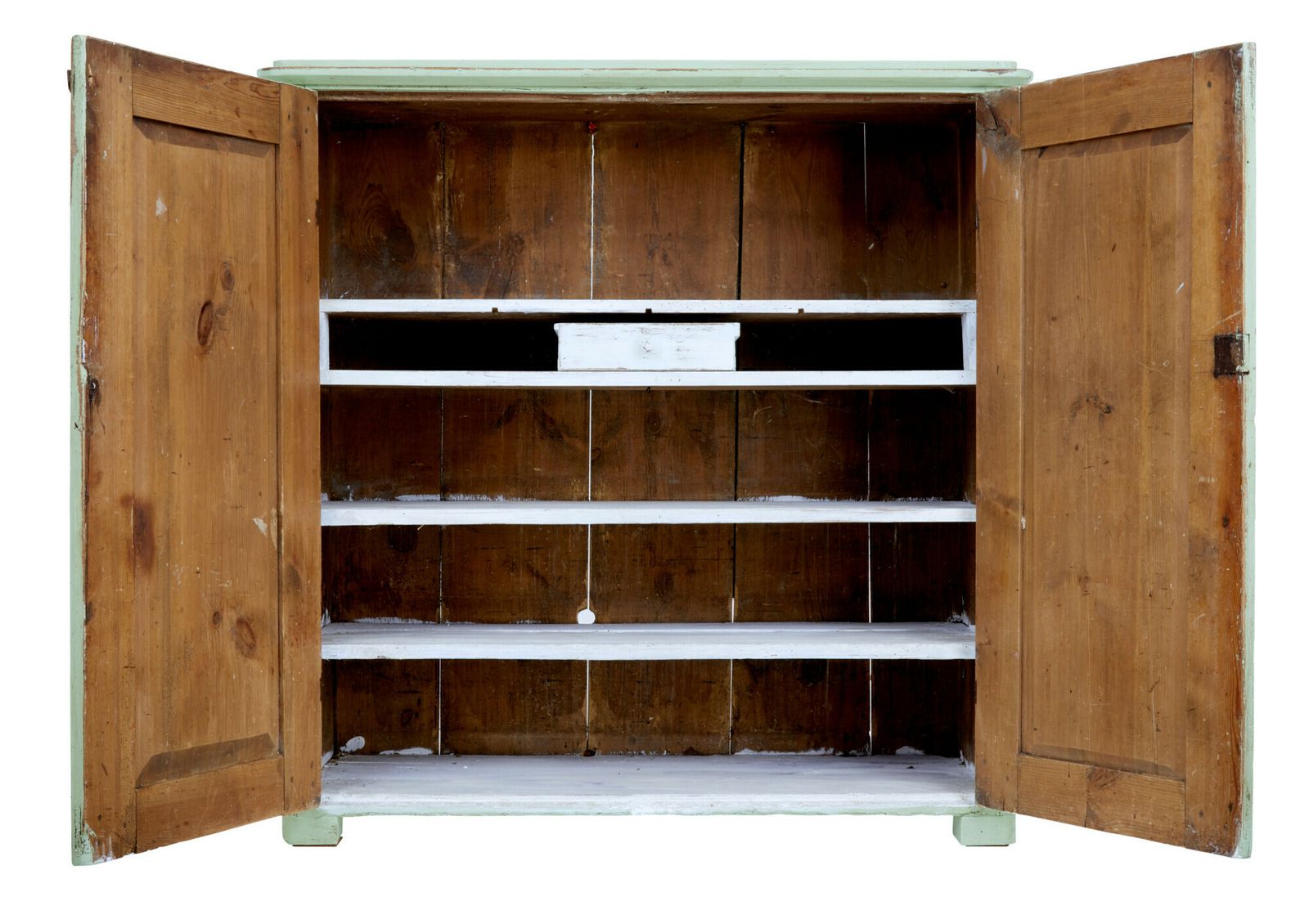 Swedish Mid 19th Century Painted Pine Cupboard Sideboard photo vinterior