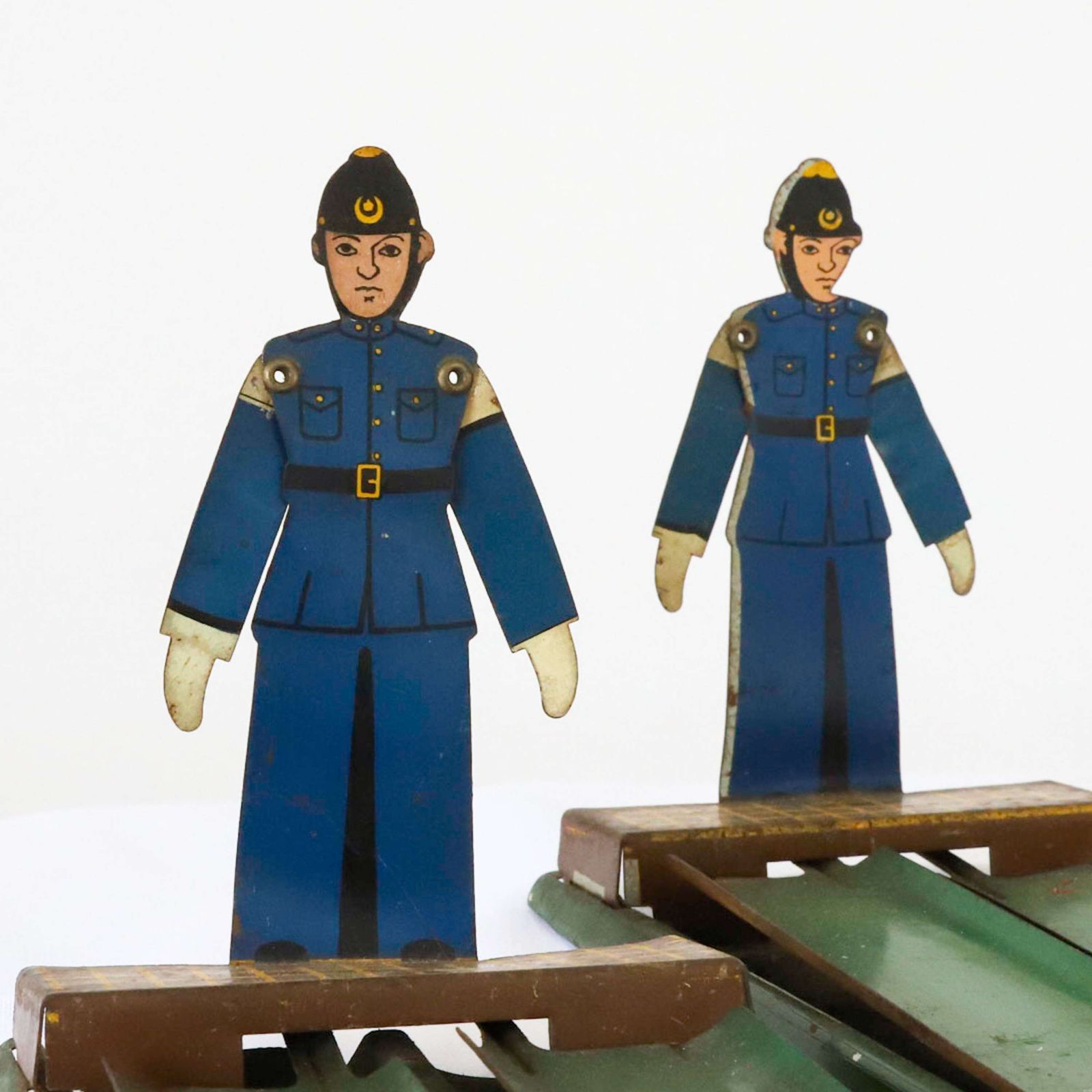 Pair Of English Mid Century Toleware Tin Plate Toys photo buy