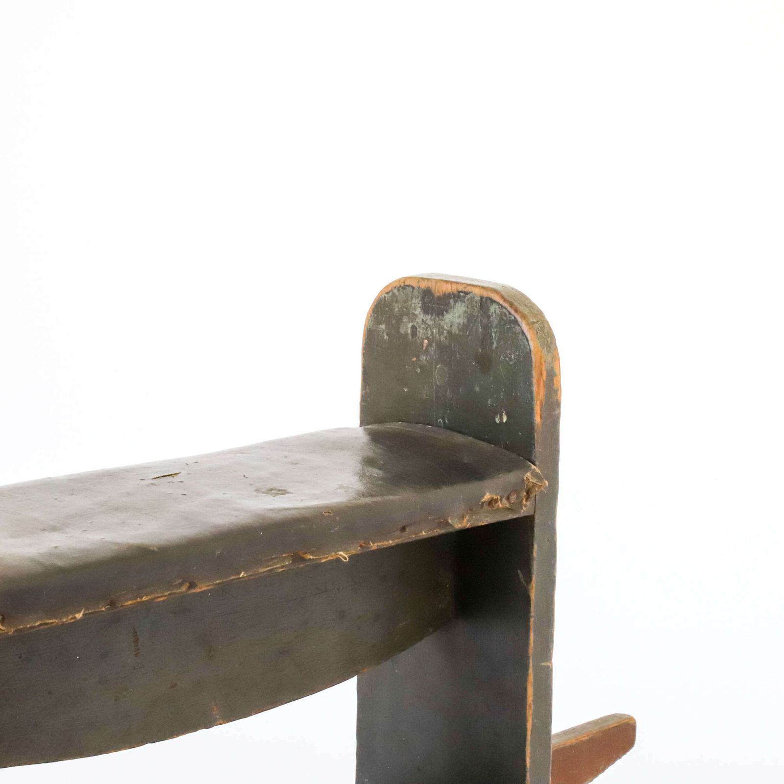 photo for sale Vintage Children’s Elephant Rocker Leather Saddle & Original Paint