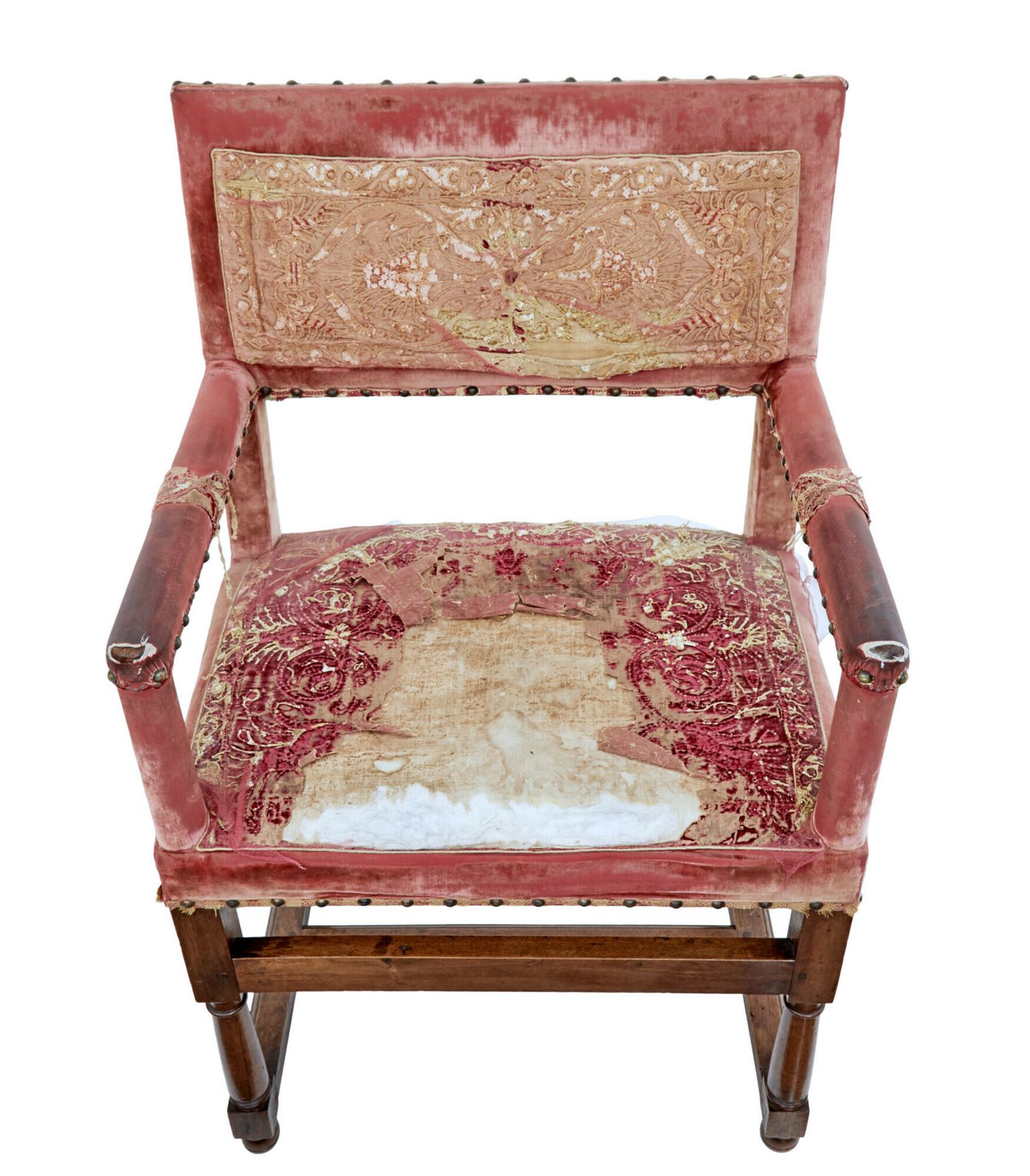 Set Of 4 19th Century Walnut Coronation Armchairs photo vinterior