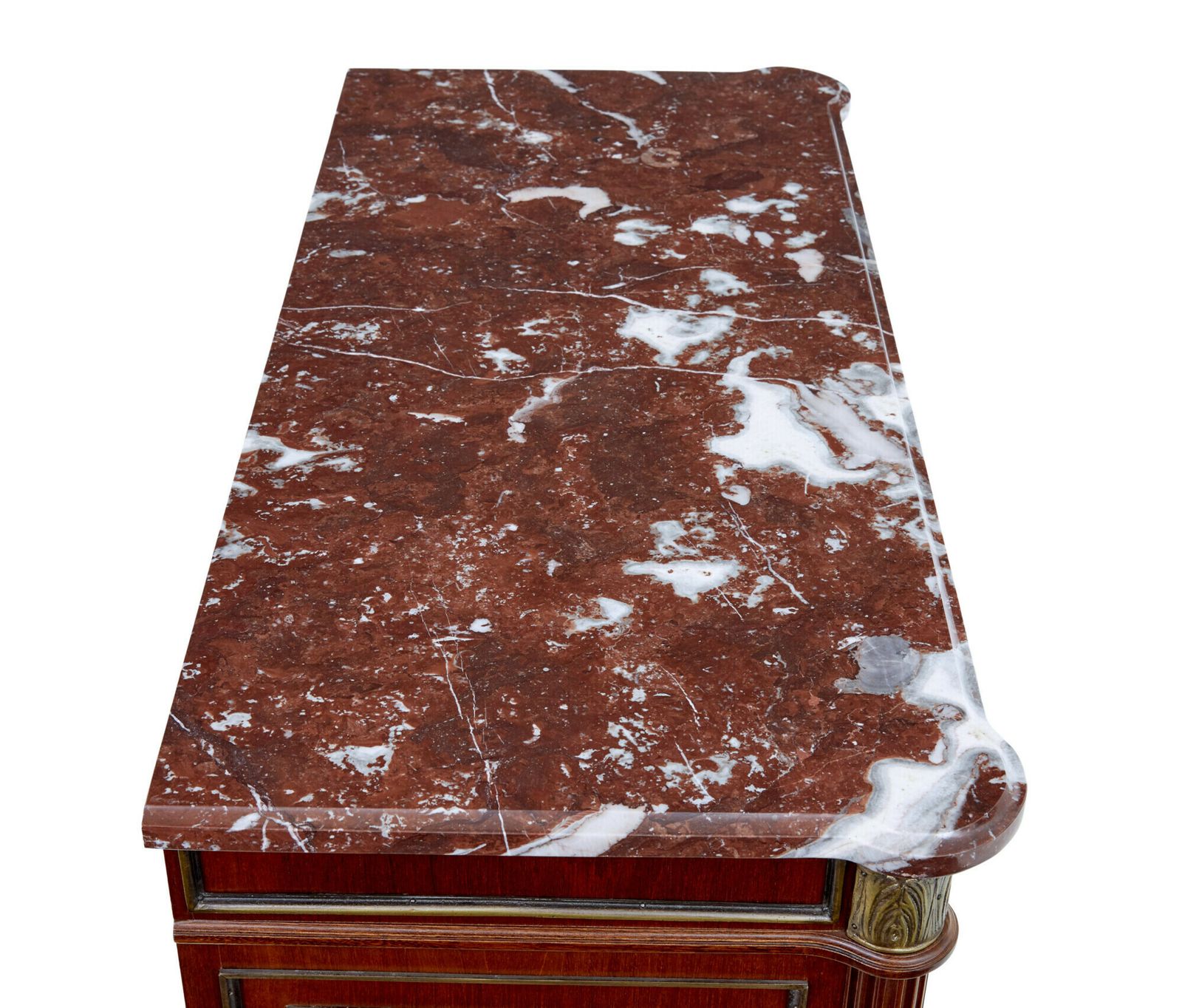 Mid 20th Century Mahogany Marble Top Chest Of Drawers photo 1485.0