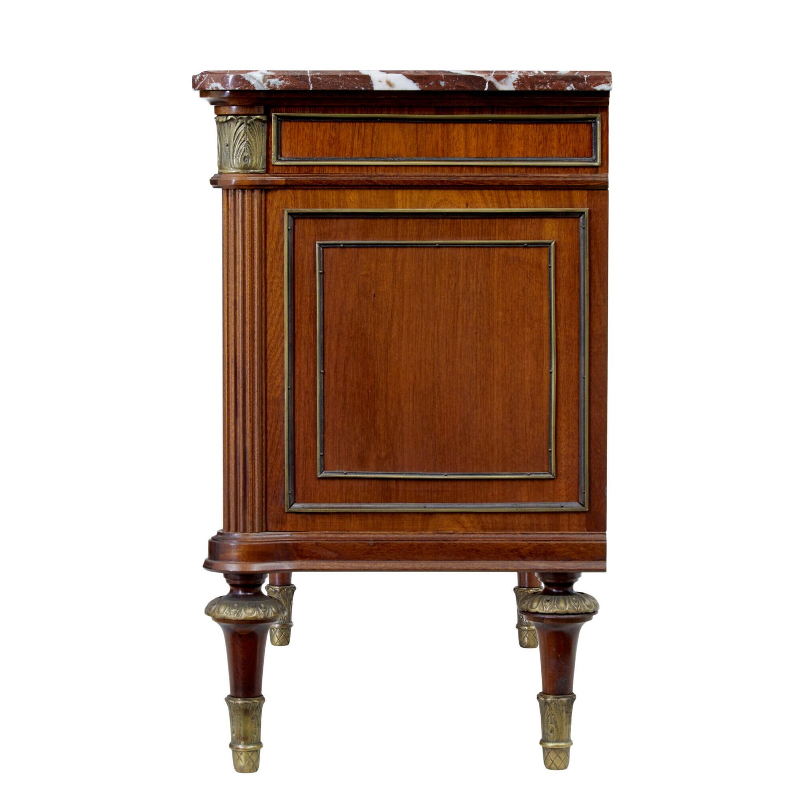 Mid 20th Century Mahogany Marble Top Chest Of Drawers photo buy