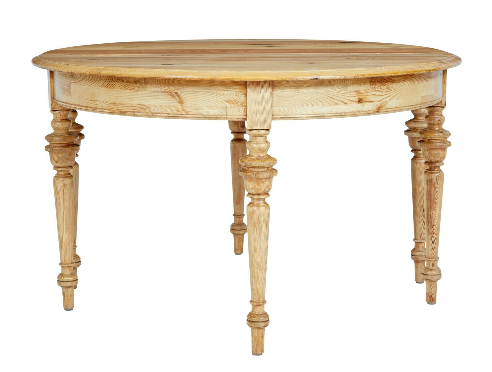 Pair Of Swedish 19th Century Pine Demi Lune Occasional Tables photo vinterior