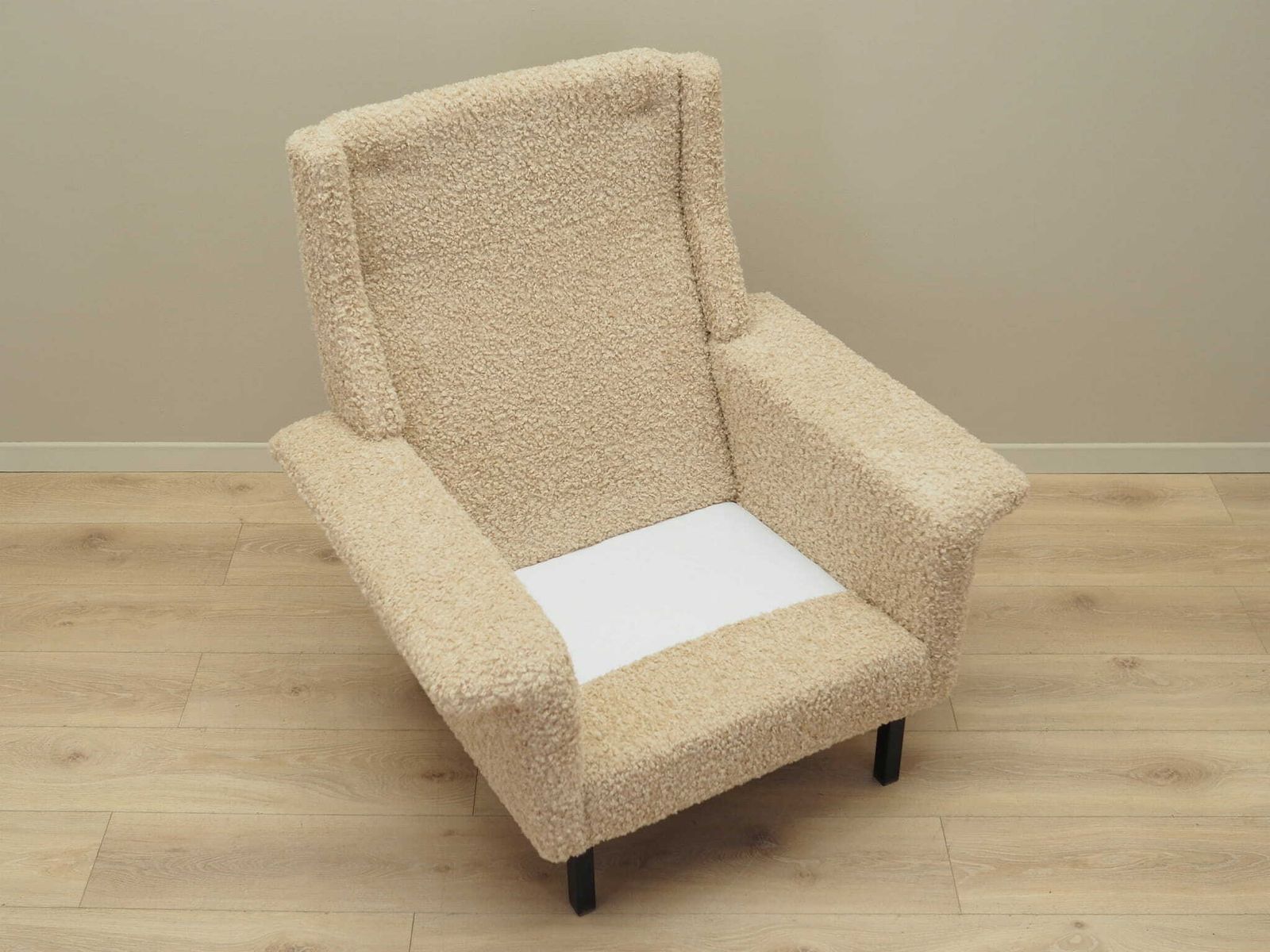 photo vintage Beige Armchair, Danish Design, 1960s, Designer: Arne Vodder, Manufacturer: Fritz Hansen