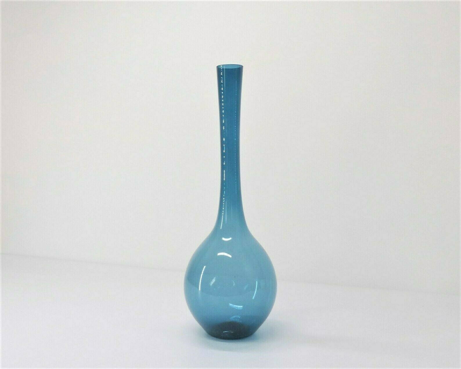 Xxl Scandinaviantranslucent Blue Blown Glass Vase Attributed To Arthur Percy photo furniture