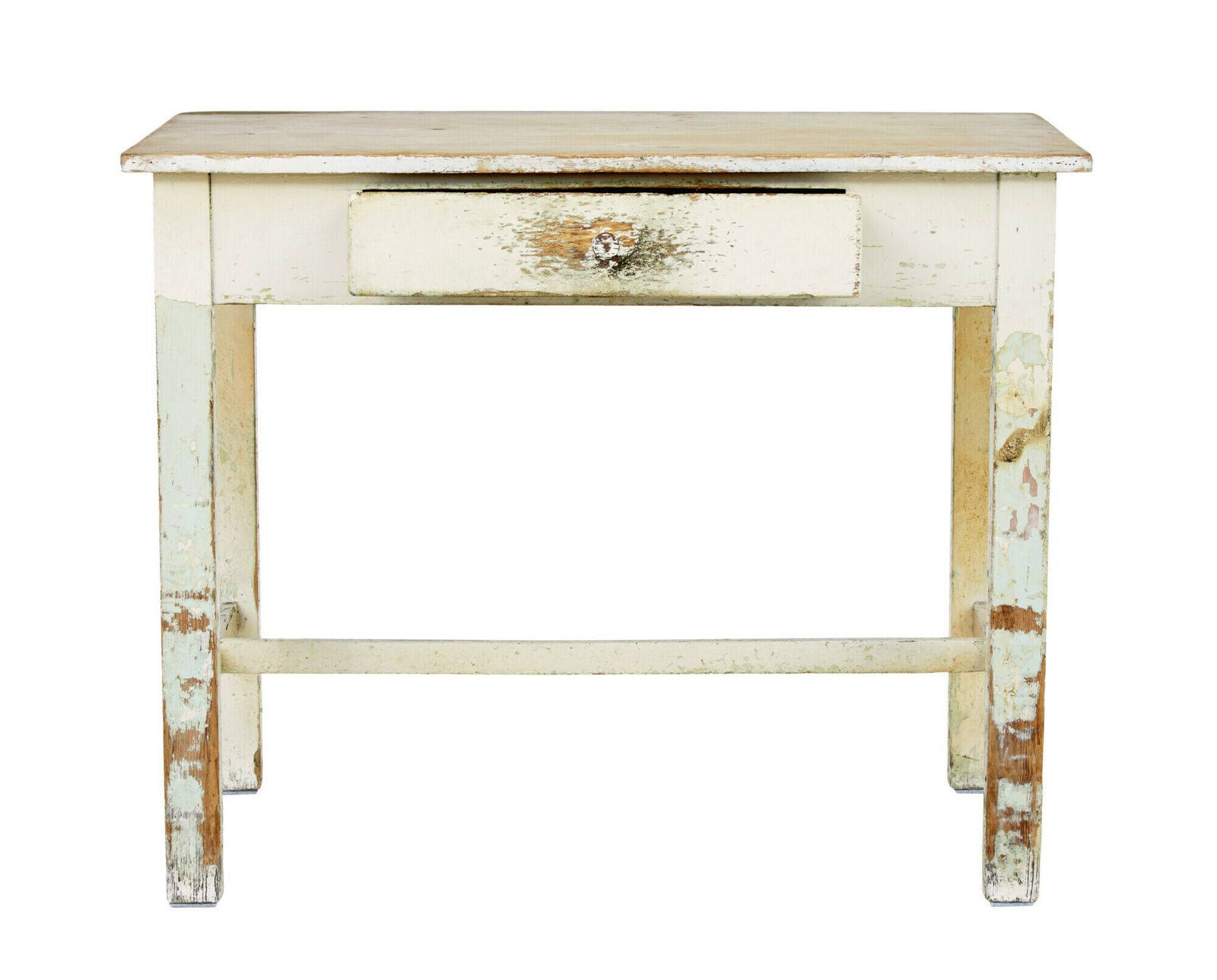 19th Century Painted Pine Side Table photo 1095.0