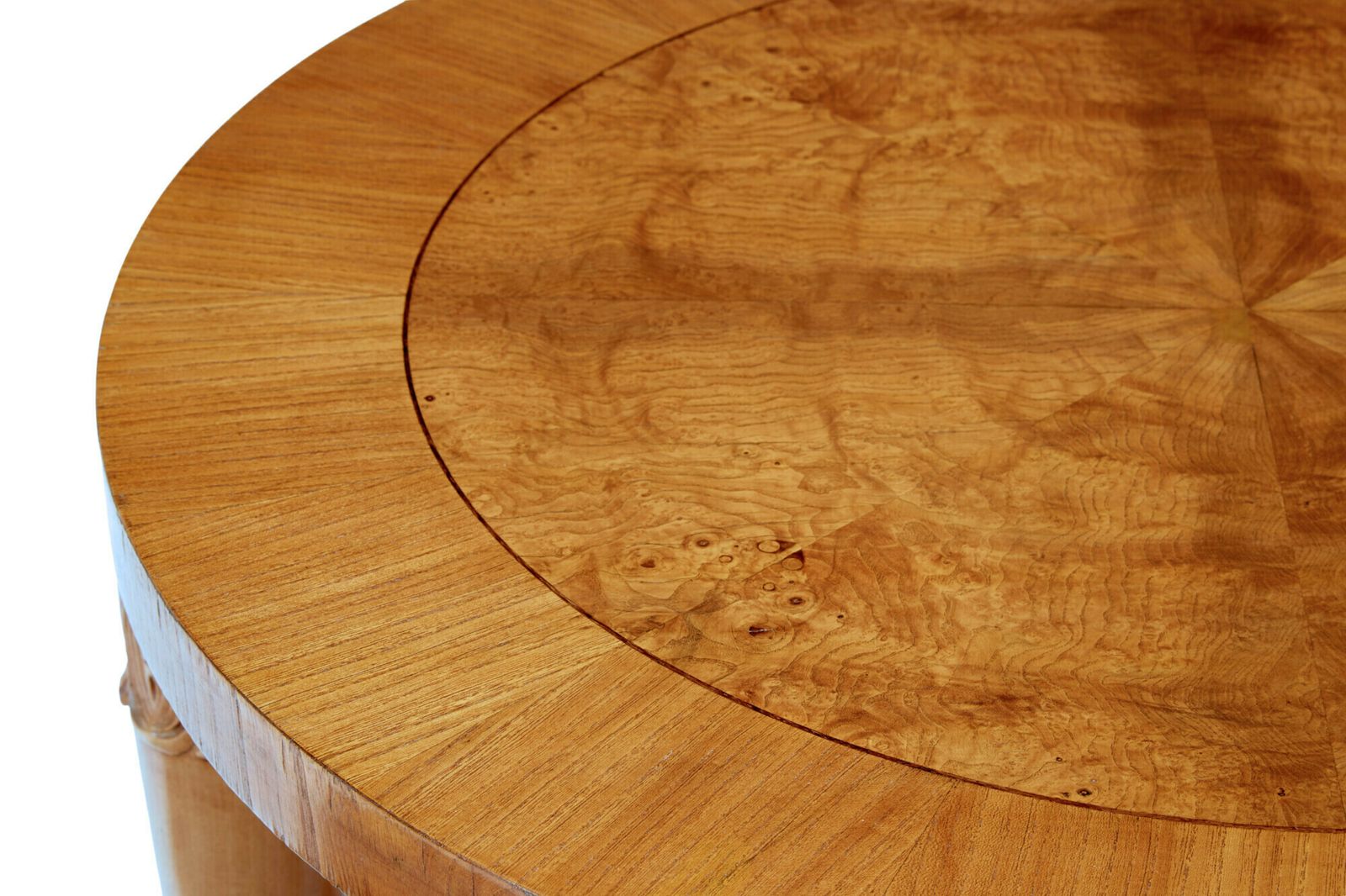 Art Deco Swedish Carved Birch And Elm Coffee Table photo 1095.0