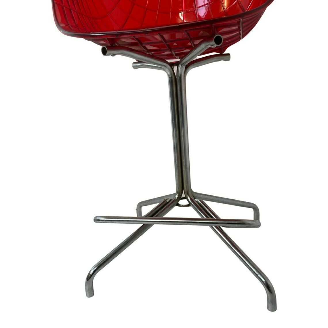 Christophe Pillet   Driade   Meridiana   Hard Plastic Design Bar Stool On Four Legged Base   Counter Height   Red photo Furniture
