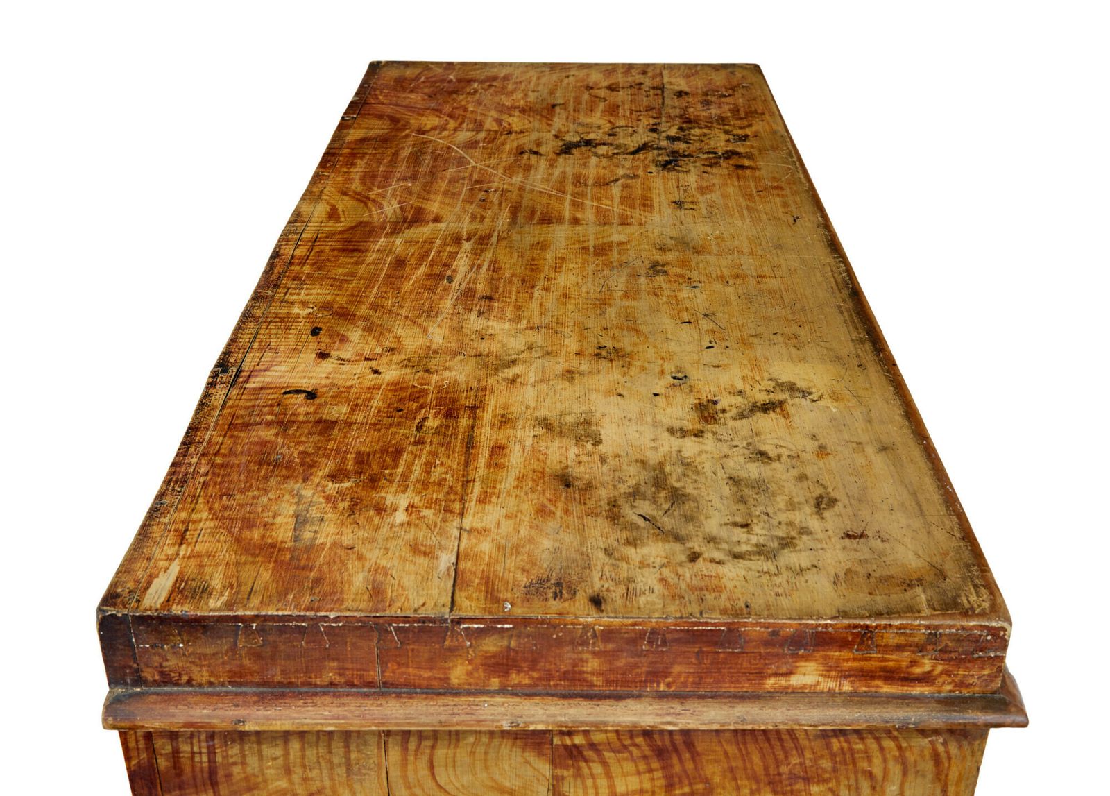 Swedish 19th Century Painted Pine Escritoire Writing Desk photo vintage
