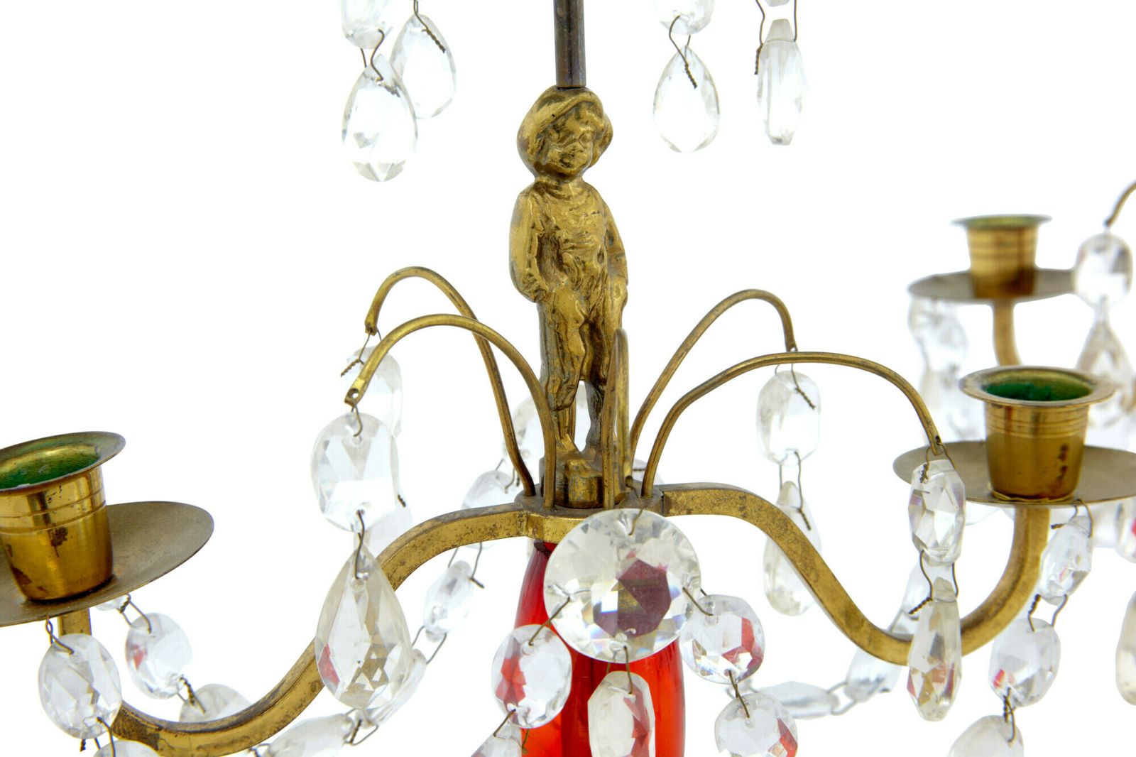 Pair Of Mid 20th Century Cut Glass And Marble Candelabra photo furniture