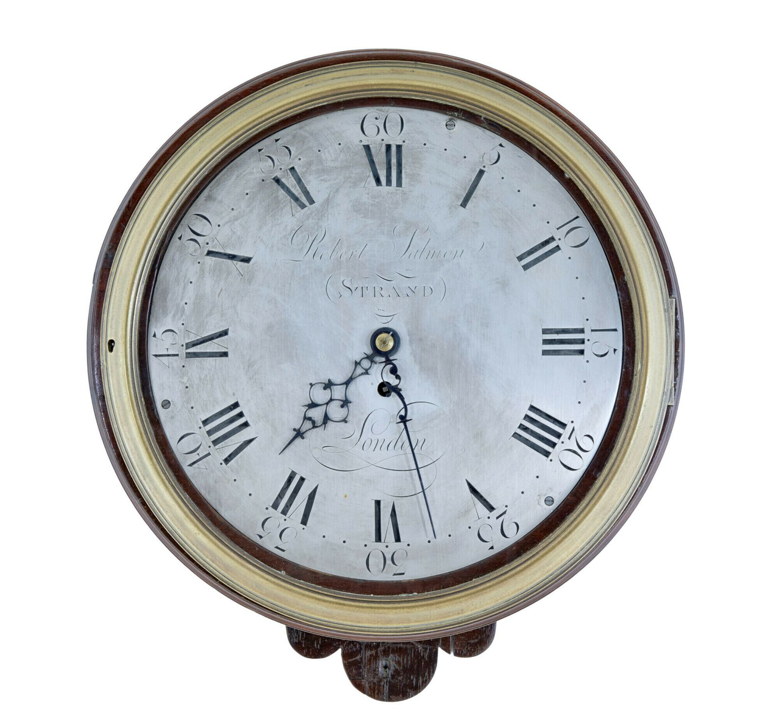 18th Century Georgian Wall Clock By Robert Salmon