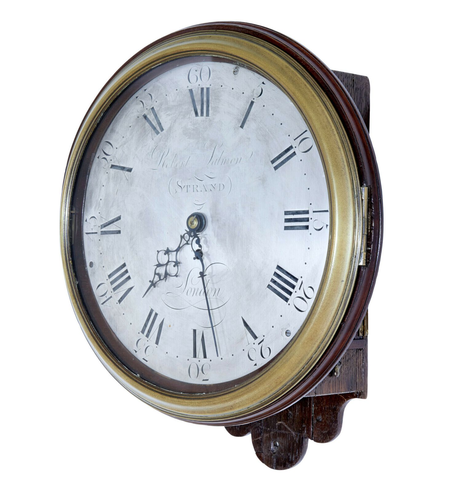 18th Century Georgian Wall Clock By Robert Salmon photo furniture