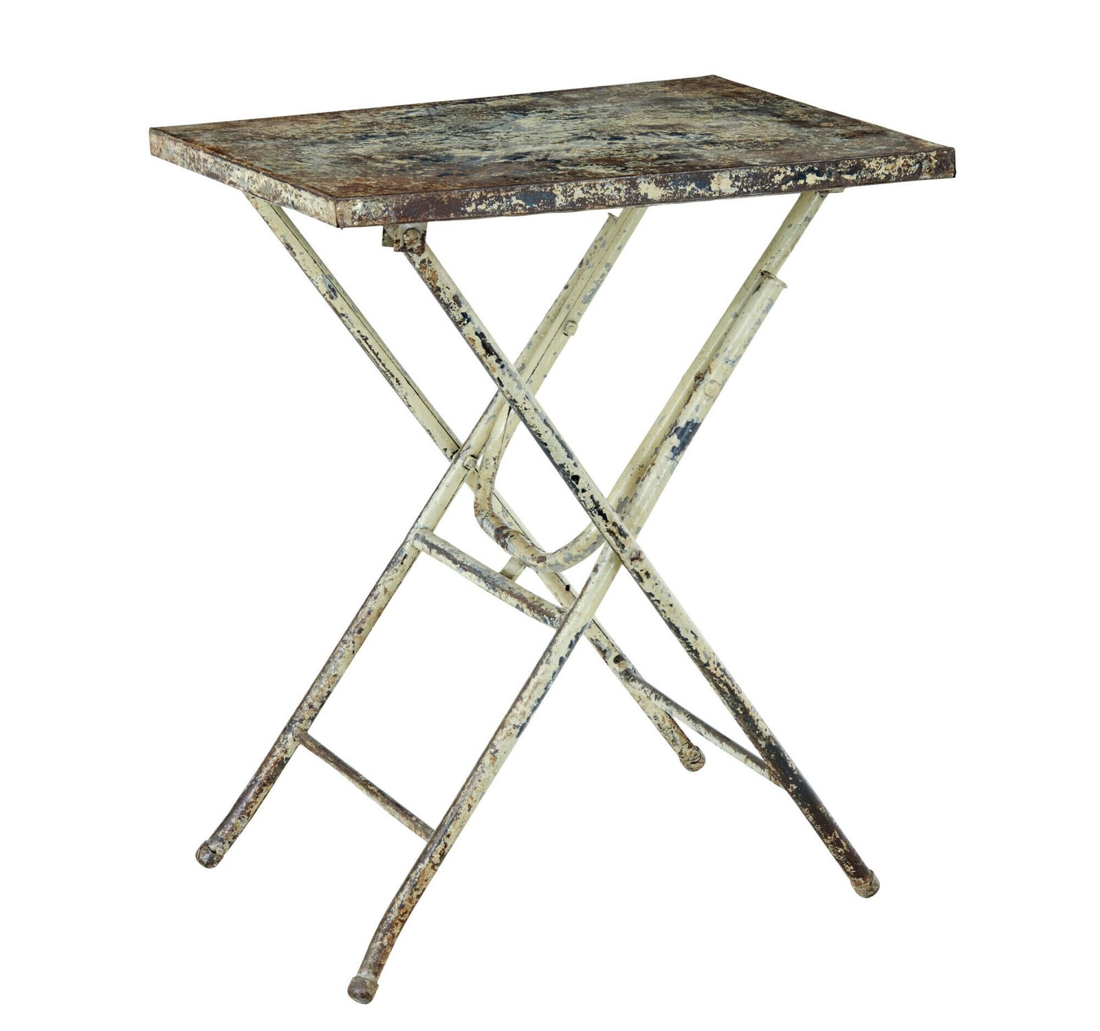 Mid Century Industrial Folding Side Table