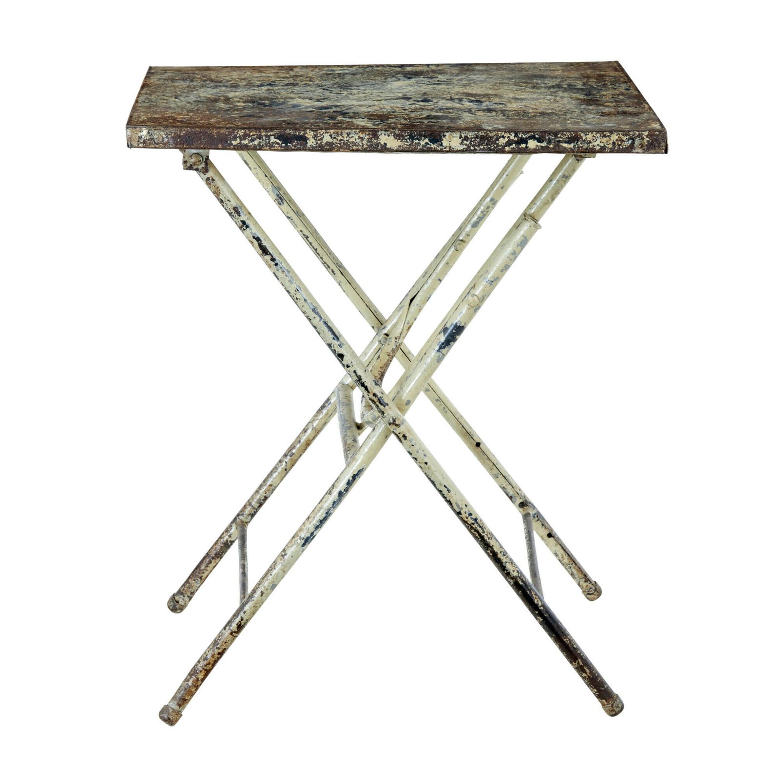 Mid Century Industrial Folding Side Table photo buy