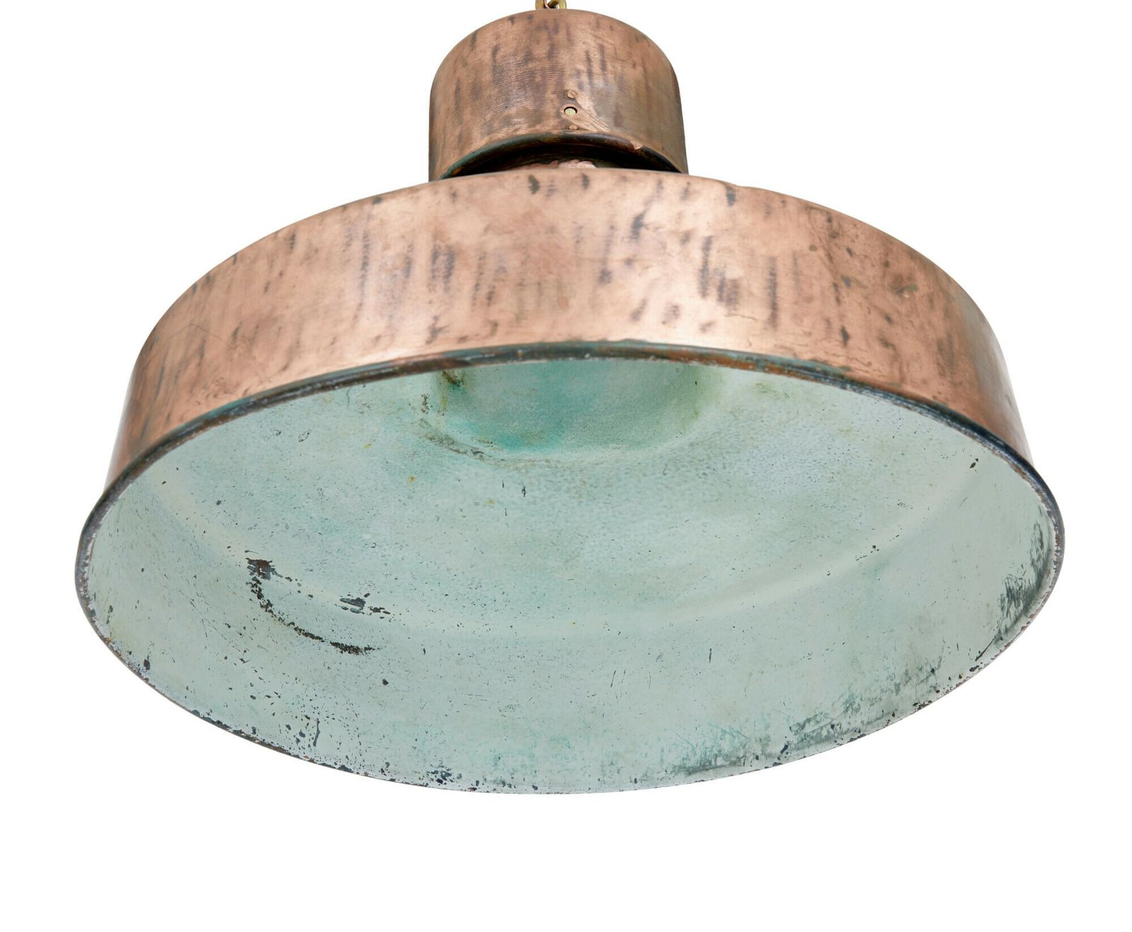 Art Deco Industrial Copper Ceiling Light photo for sale