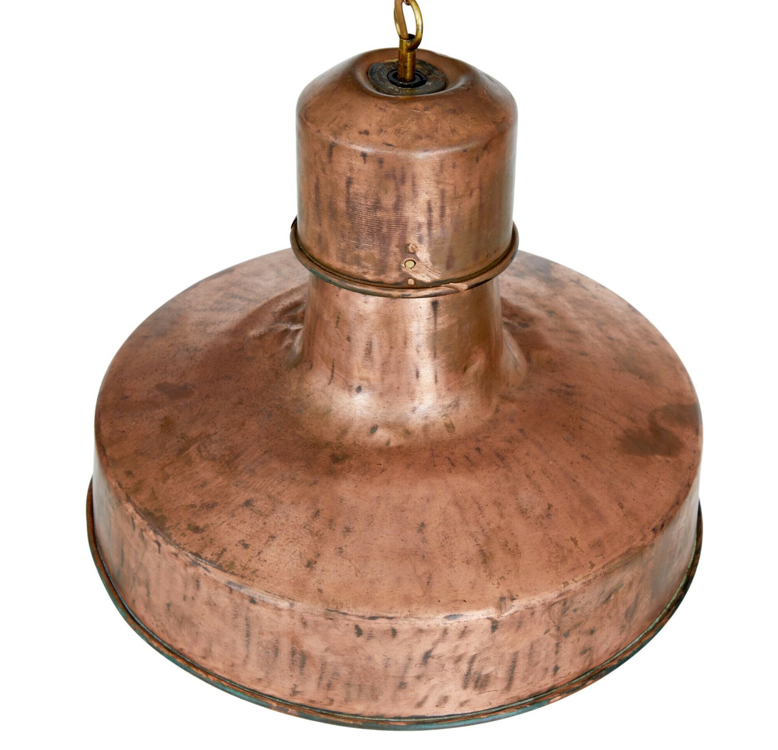 Art Deco Industrial Copper Ceiling Light photo Lighting