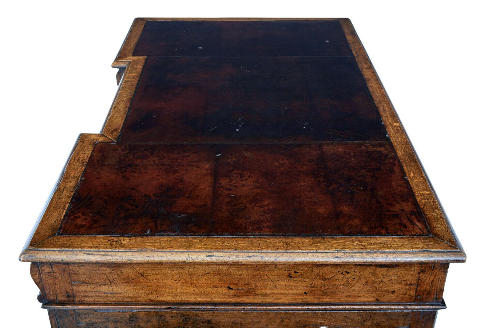 Victorian Late 19th Century Carved Oak Pedestal Desk photo buy