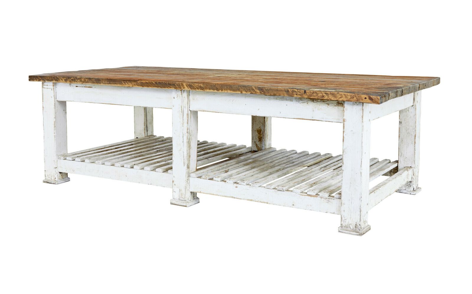 Large 19th Century Solid Pine Work Table