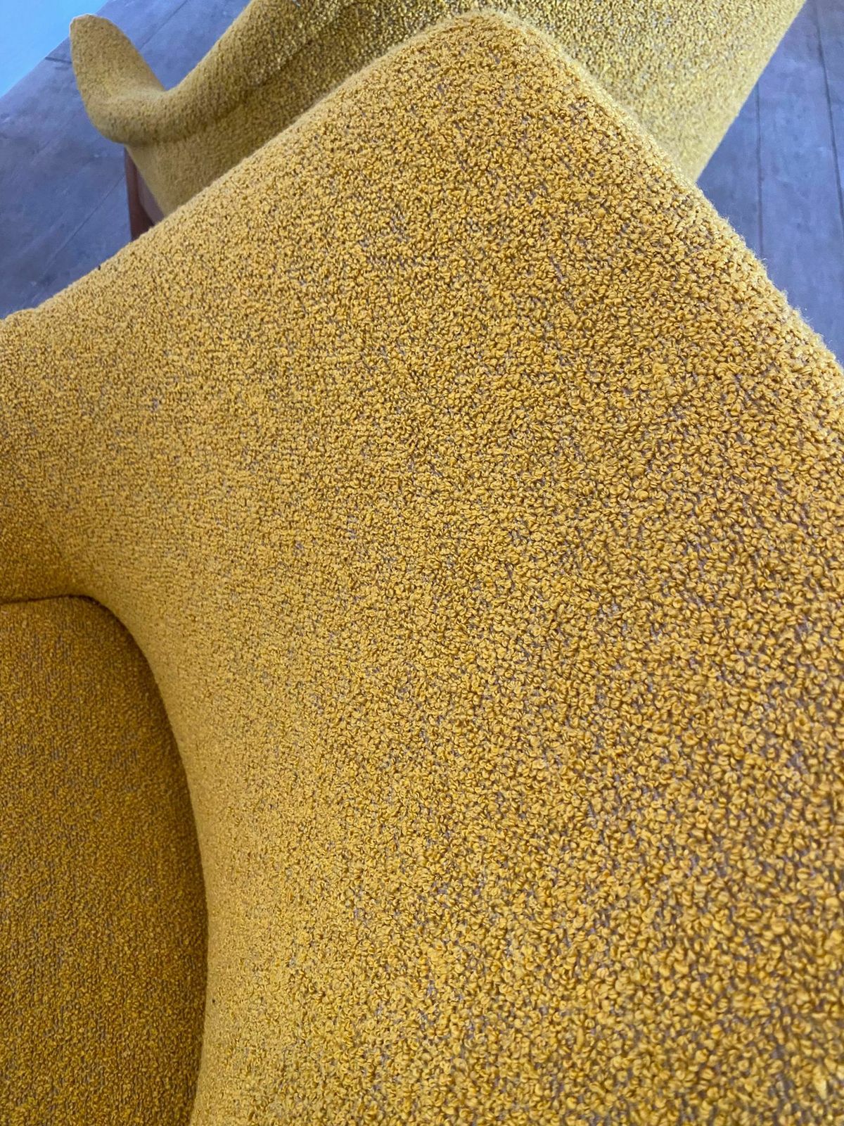 Pair Of Yellow Mid Century Modern Armchairs By Julia Gaubek photo vinterior