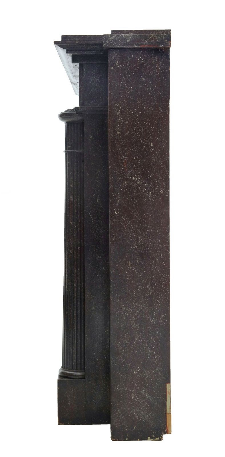 Unique 1960s Faux Porphyry Marble Impressive Adams Style Mantlepiece photo Home Fixtures