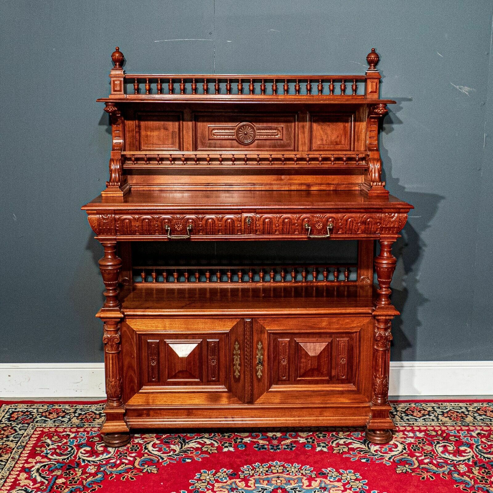 Exquisite Walnut French Intricately Detailed Buffet photo furniture