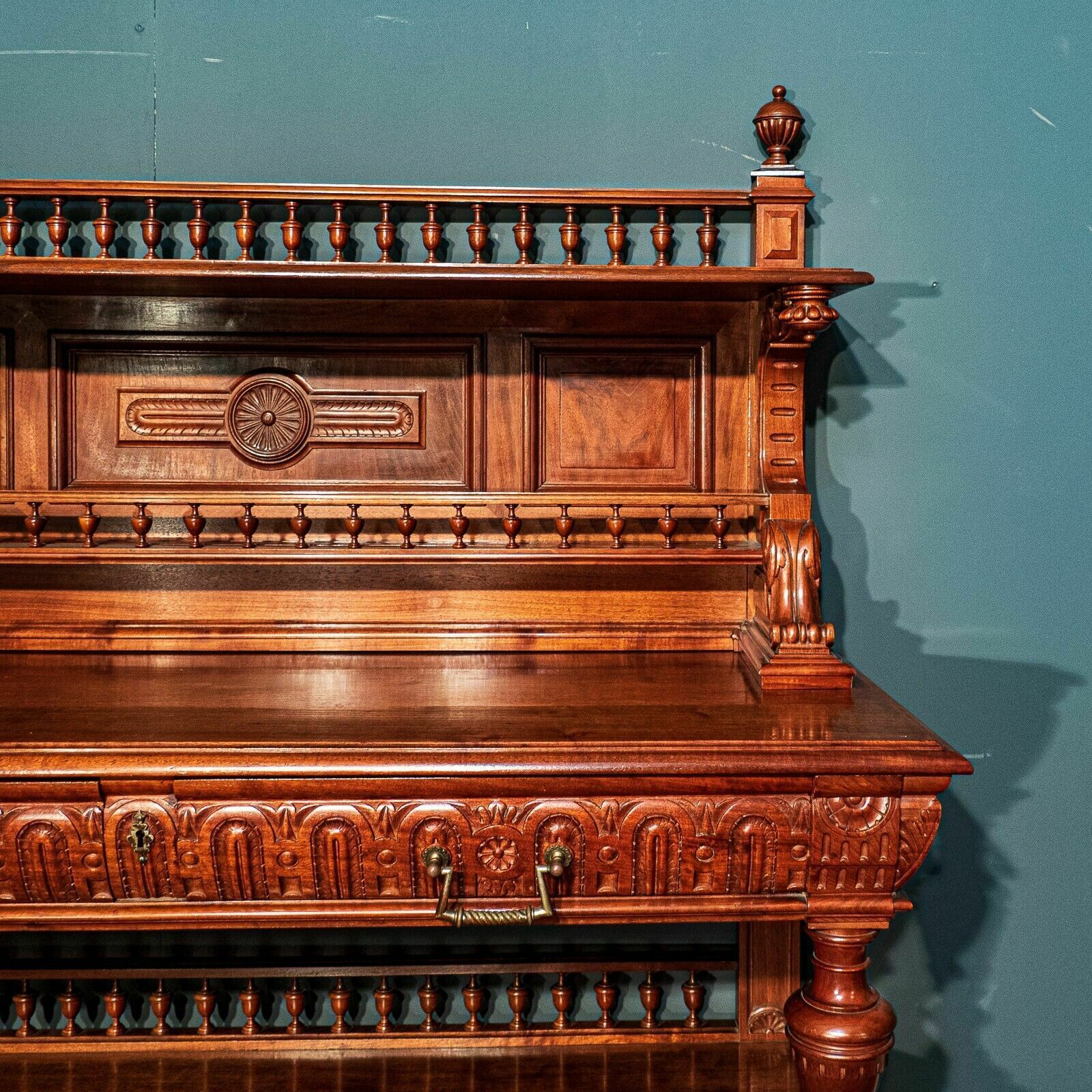Exquisite Walnut French Intricately Detailed Buffet photo Furniture