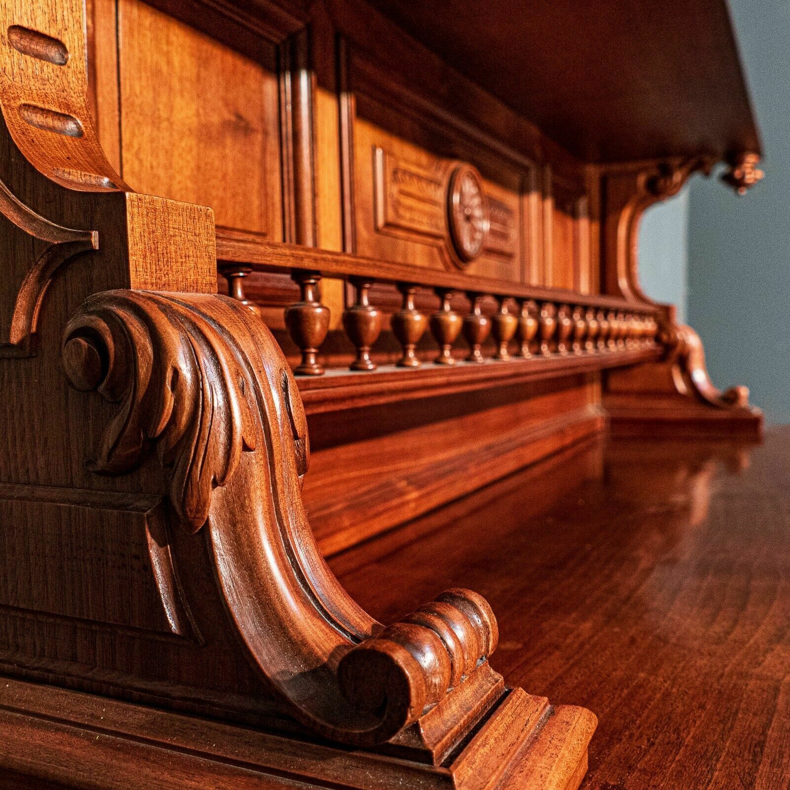 photo buy Exquisite Walnut French Intricately Detailed Buffet