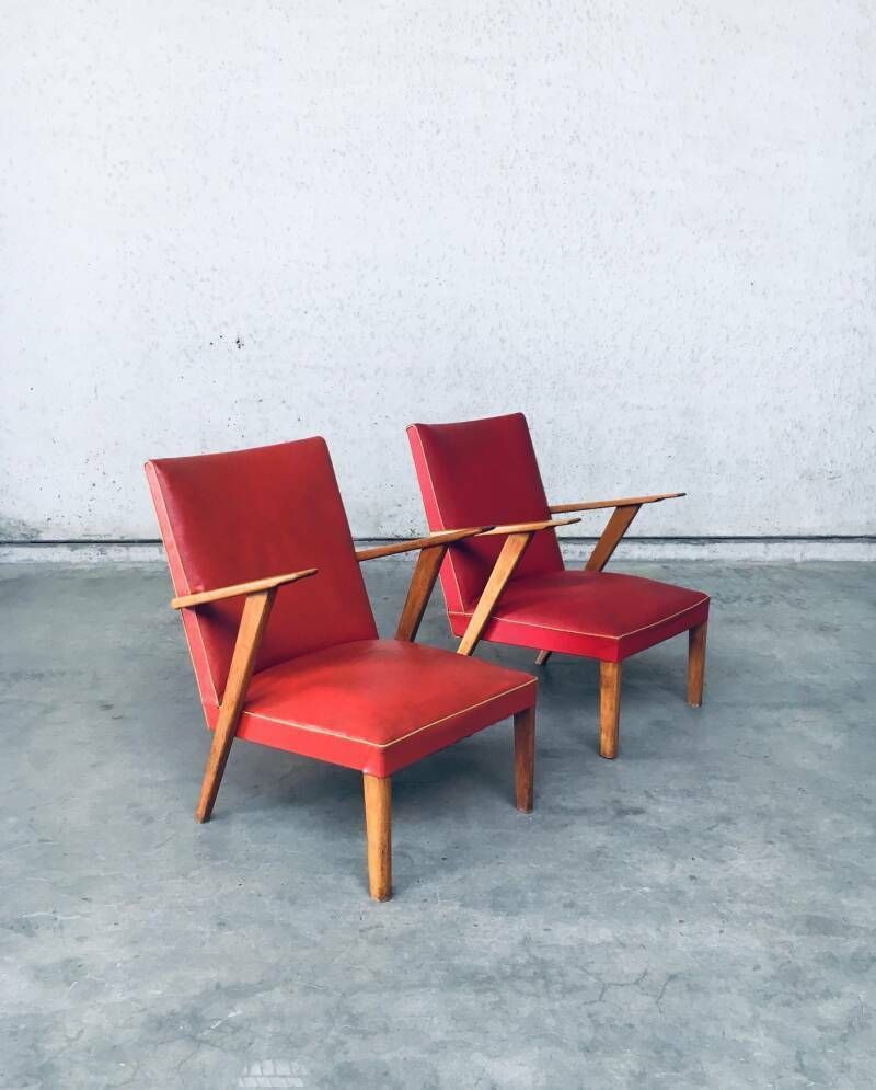 Lounge Stoelen Set – Nederlands Design, Ca. Jaren 1950 photo for sale
