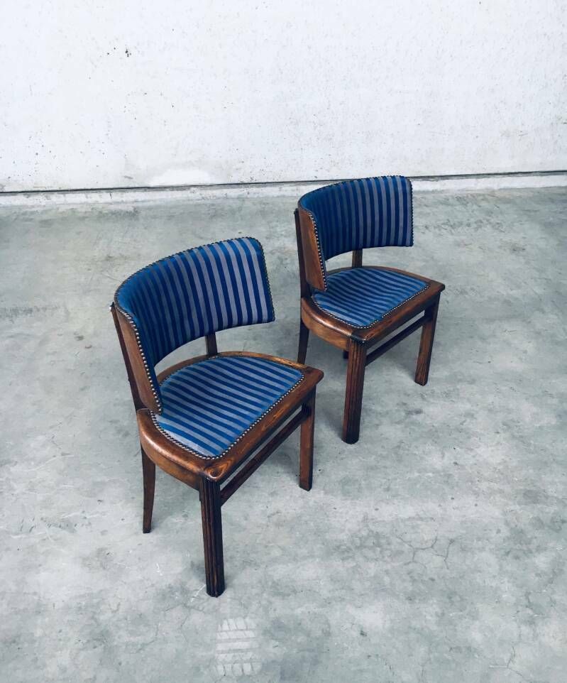 photo for sale Art Deco Stoelen Met Gebogen Rugleuning, Set Van 2 – Frankrijk, Ca. Jaren 1930