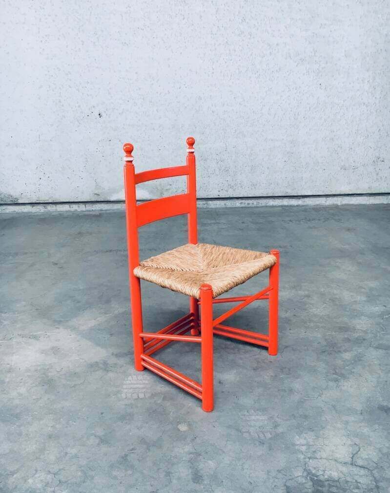 Folk Art Rush Side Chair, Oostenrijk, Ca. Jaren 1970 photo Meubels
