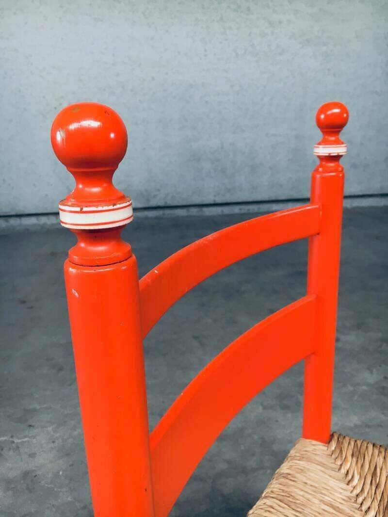 Meubels Folk Art Rush Side Chair, Oostenrijk, Ca. Jaren 1970 photo