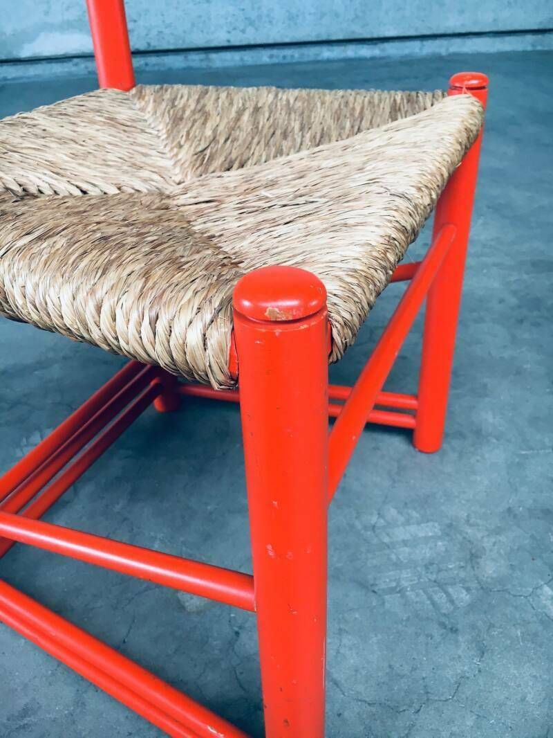 565.0 Folk Art Rush Side Chair, Oostenrijk, Ca. Jaren 1970 photo