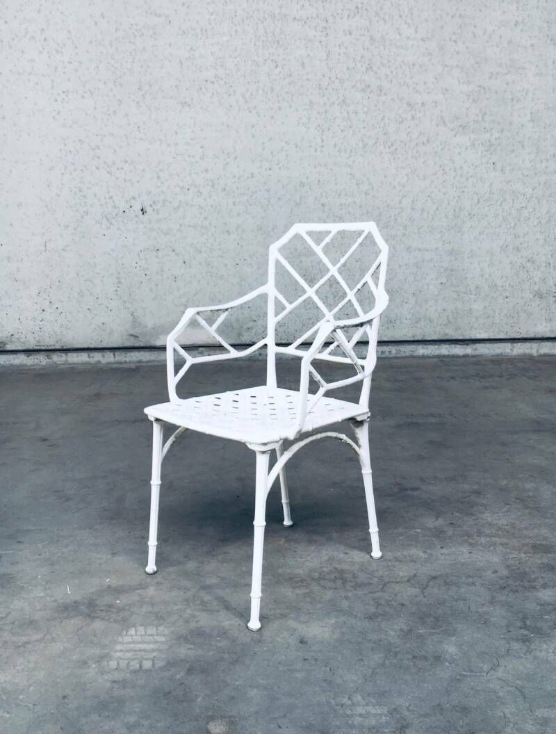photo vinterior "Calcutta" Faux Bamboo Outdoor Armchair Set By Hall Bradley For Brown Jordan, USA 1960's