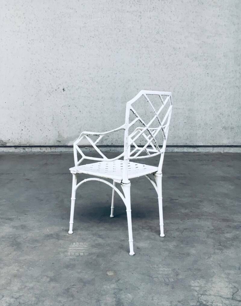 photo buy "Calcutta" Faux Bamboo Buiten Fauteuil Set Door Hall Bradley Voor Brown Jordan, USA, Ca. Jaren 1960