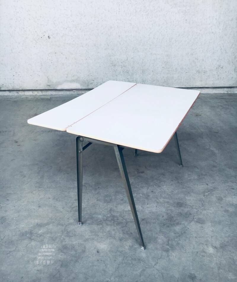 Dutch Industrial Design Desk By Wim Rietveld For Ahrend De Cirkel, Netherlands 1960's photo vintage