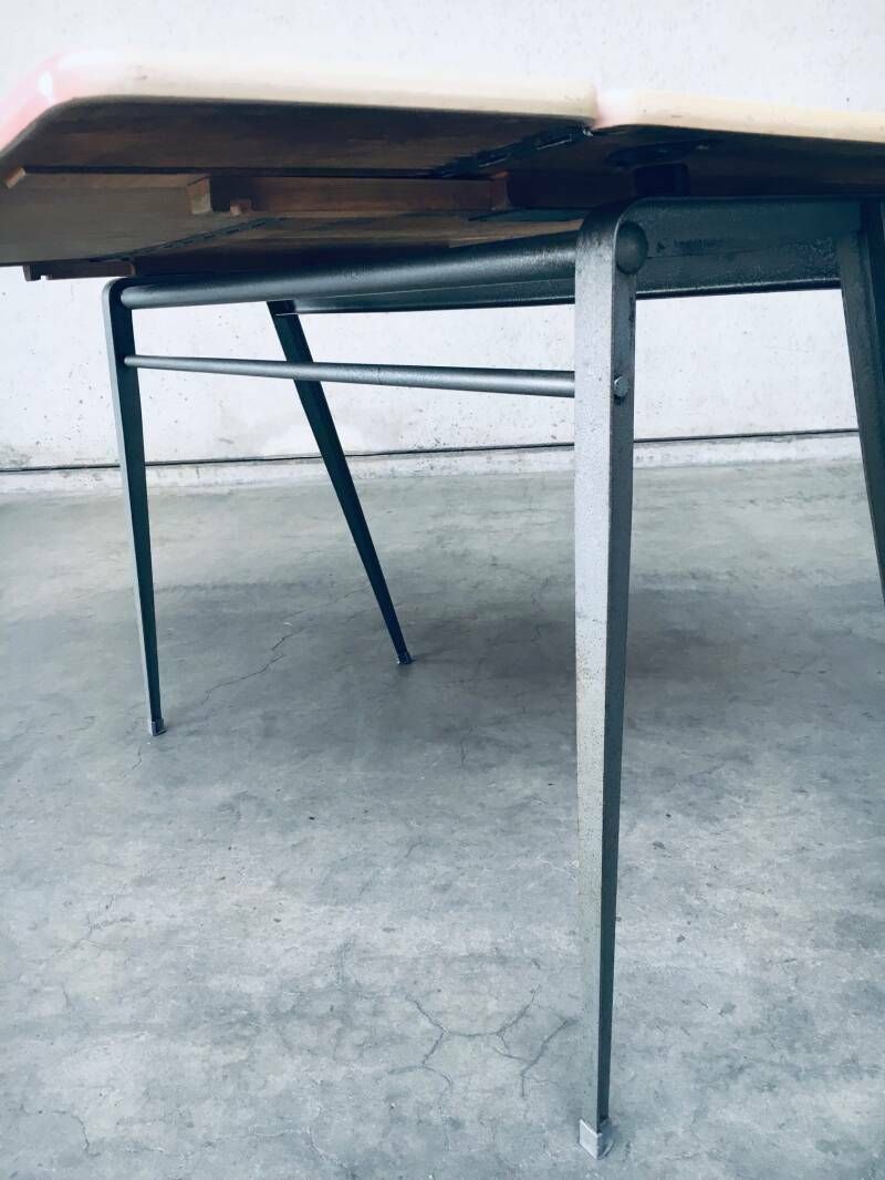 photo vintage Dutch Industrial Design Desk By Wim Rietveld For Ahrend De Cirkel, Netherlands 1960's