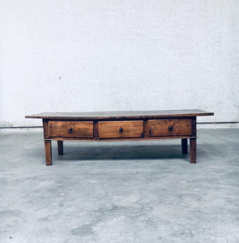 Antiek Spaans Folk Art Laag Consoletafel Of Salontafel photo buy