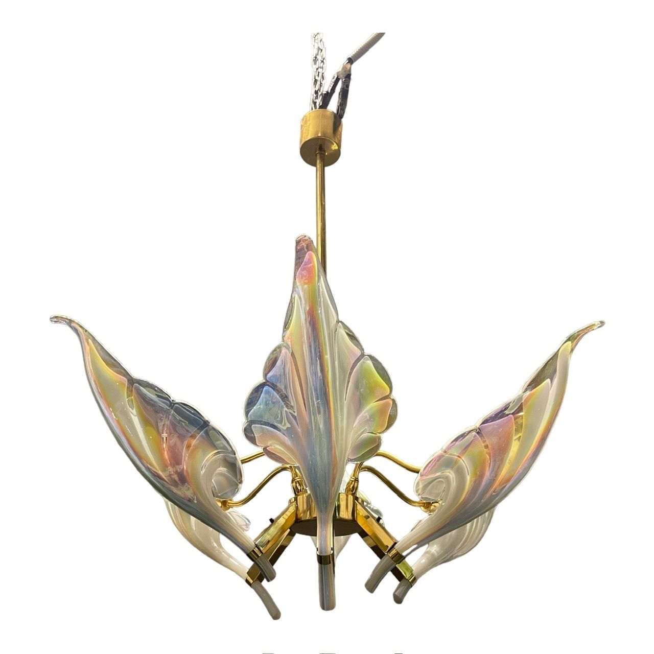Murano Glass Chandelier By Seguso 1960 photo for sale