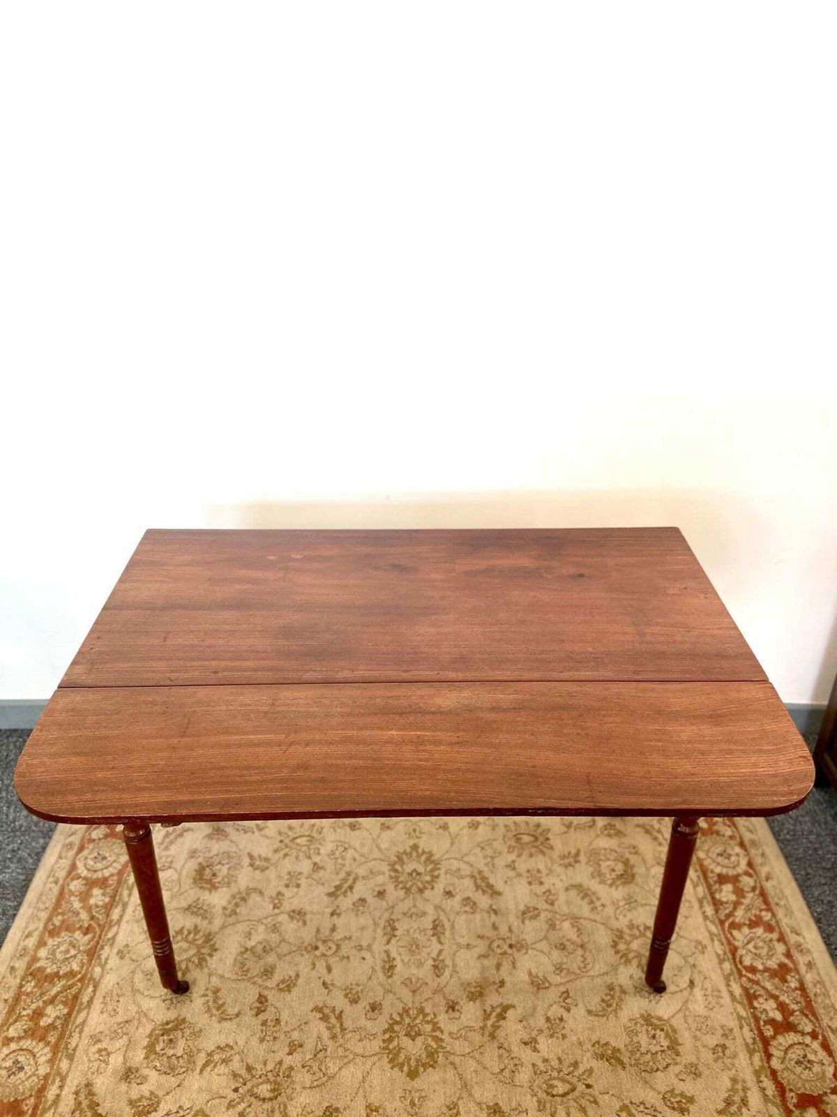 Antique Regency Pembroke Table / Turned Legs And Castor / Solid Mahogany / Free Delivery / Made In England C1830 photo vintage