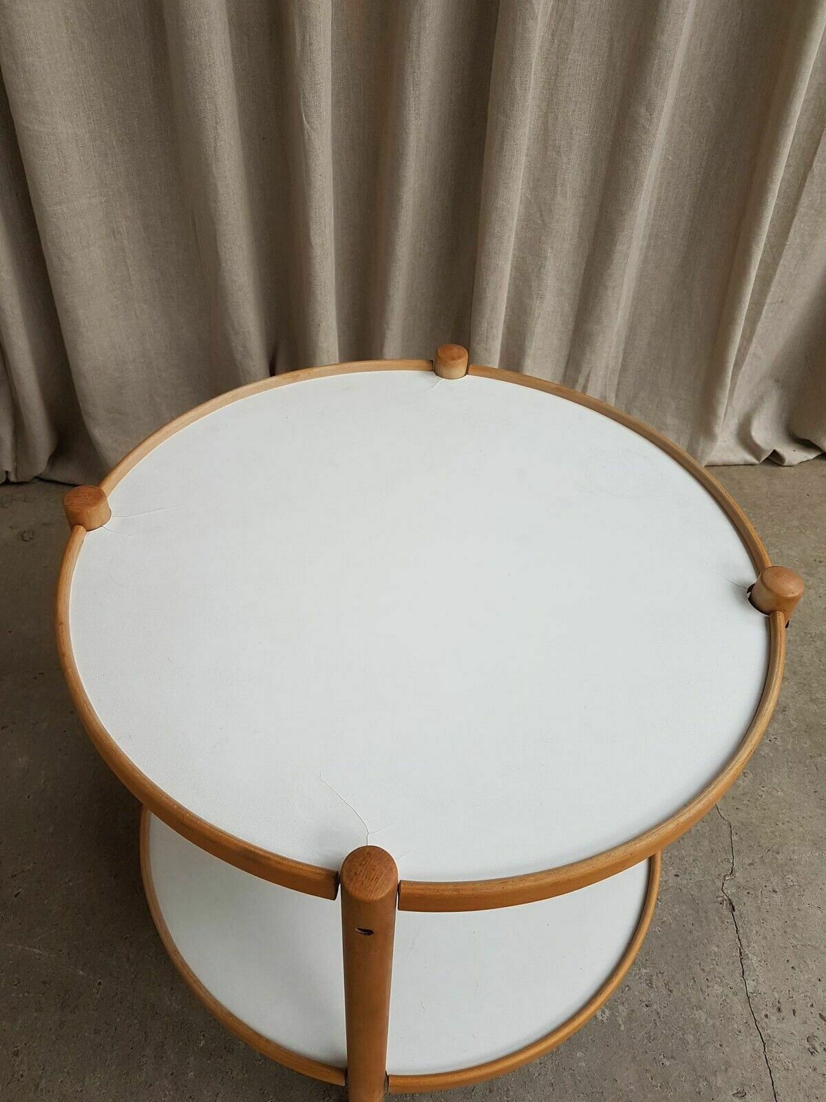 Vtg Late Mid Century Danish Modernist Side Table Trolley Scandi Retro R211 photo 184.0