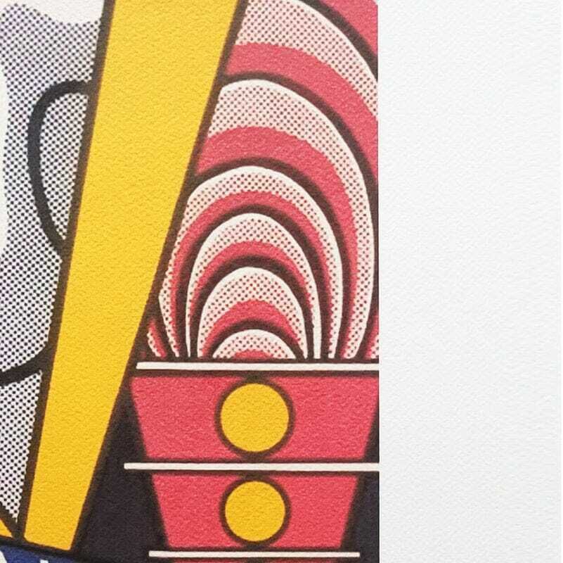1980s Original Stunning Roy Lichtenstein "Lincoln Center" Limited Edition Lithograph photo Art