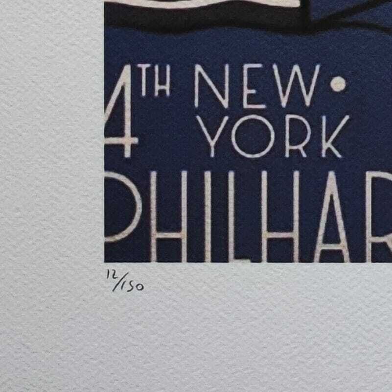 1980s Original Stunning Roy Lichtenstein "Lincoln Center" Limited Edition Lithograph photo buy