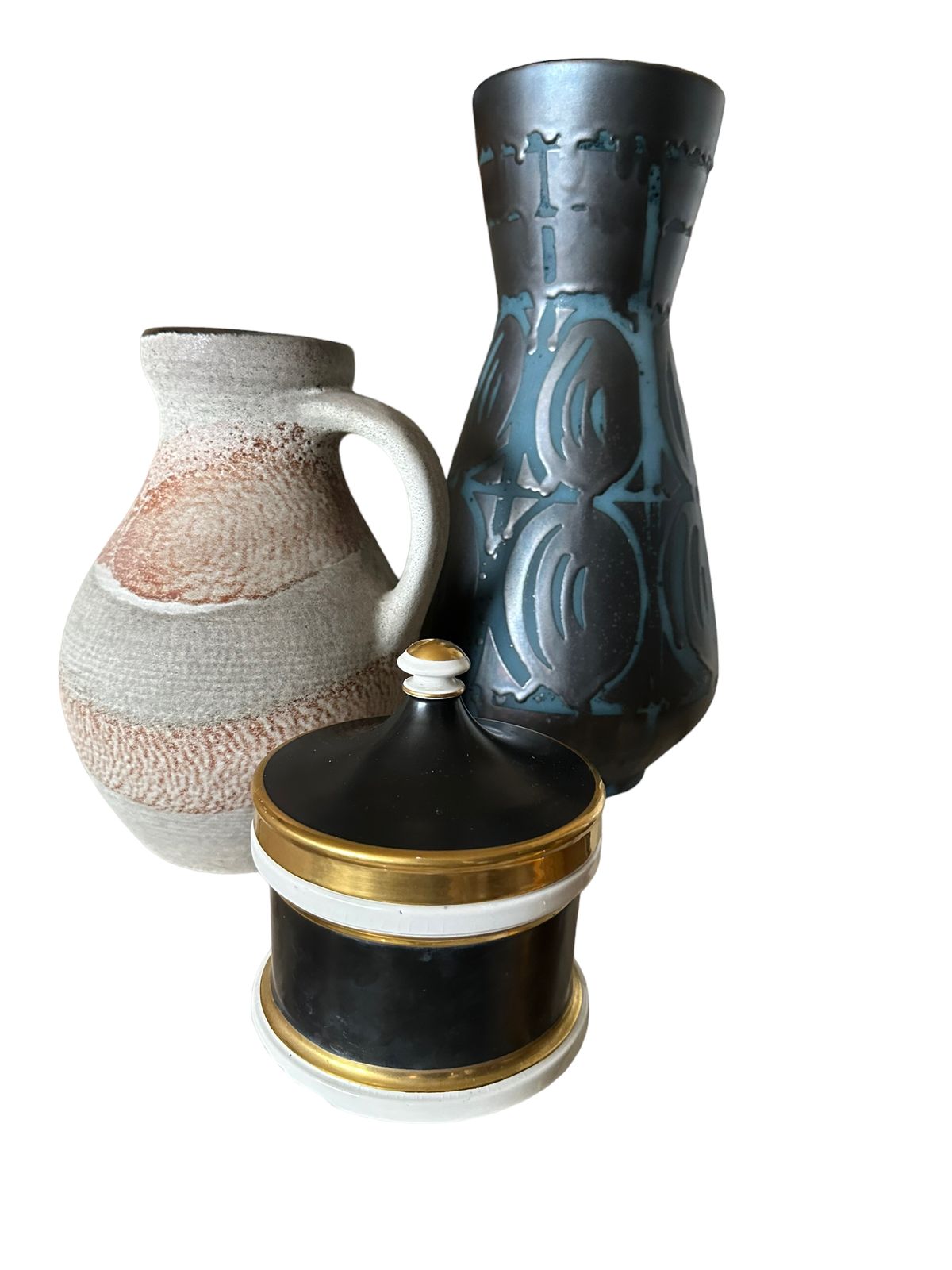 photo vintage Carstens Tonnieshof, West German Pottery, ‘Ankara’ Floor Vase C.1960