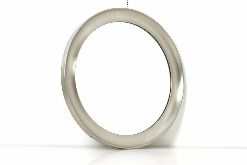 Large Wall Mirror In Metal By Sergio Mazza For Artemide, Italy, 1960s photo Home Decor
